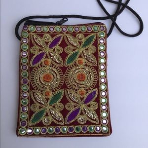 Handmade cross body brand new purse